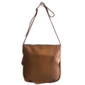 Bolsa em Couro Floter Cooper Trapezio Marrom Metalizado