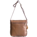 Bolsa em Couro Floter Cooper Trapezio Marrom Metalizado