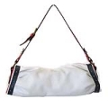Bolsa em Couro Tornado Loft Smartbag Branco-Vermelho