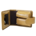 Porta Batom Duplo em Couro Carolina Fasolo Gold