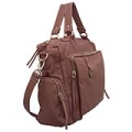 Bolsa em Couro Macadamia cor Goiaba