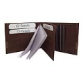 Carteira em Couro Nobuck Kraft Fasolo Chocolate