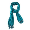 Pashimina Viscose Azul Turqueza 77x 180cm